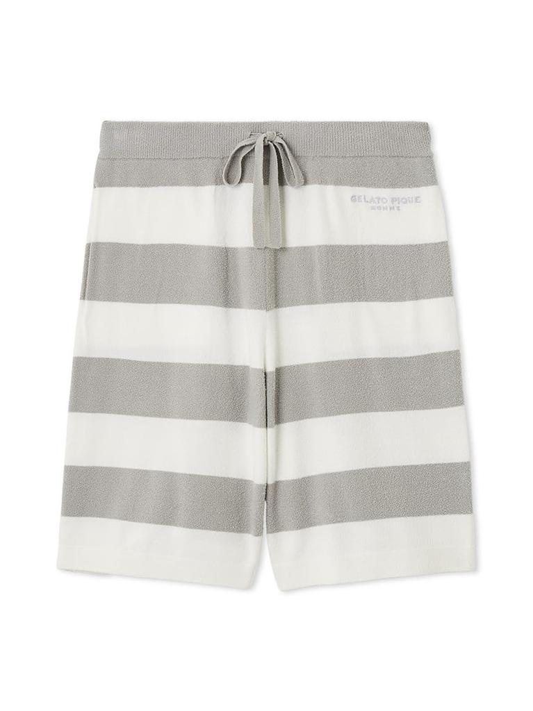 Gelato Pique HOMME Smoothie Lite2 Striped Shorts PMNP252902GRYM