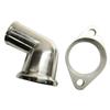 15°/45°/90° Swivel Polished Water Neck Thermostat Housing for Chevrolet SBC BBC 283 302 305 327 350 383 396 427 454 502 Silver