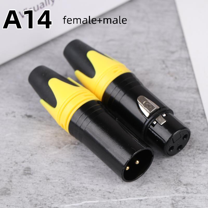 1/2Pcs Pin Xlr Plug Jack Male / Female Microphone Connector Mic Adapter Xlr Cable Terminal Audio Wire Connector