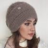 New Women Winter Hat Warm Ear Protection Knit Hats Thicken Woolen Double Layer Warm Caps Elderly Cold Windproof Hats
