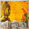 Indian Buddha Meditation Print Pattern Tapestry Home Living Room Bedroom Wall Decor Background Cloth Tapestry