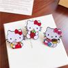 Hello Kitty Alloy Brooch: Cartoon Cat Metal Badge for Student Apparel