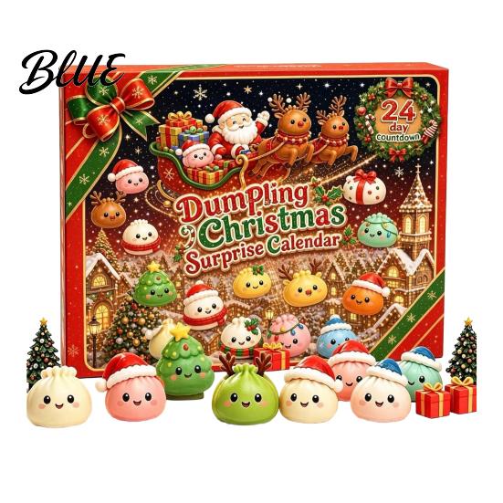 Stocking Stuffers for 24 Days Squeezy Advent Toy Children Christmas Calendar 2026 Dumpling Toys Countdown Plush Calendar Decor Jumbo
