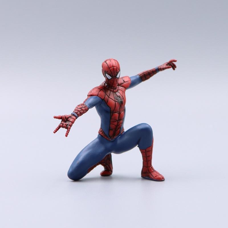 Spider Man Superhero Spiderman 7-9Cm Anime Action Figurine Spider-Man Collection Small Toy For Kidss Model Kids Gifts