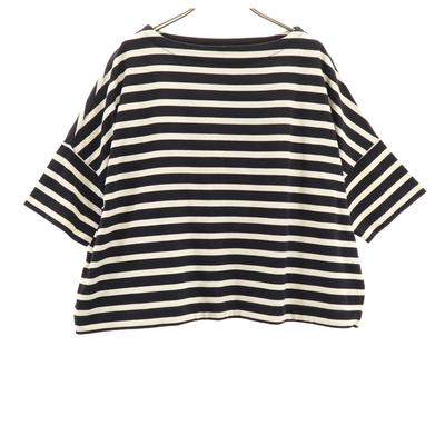 Traditional Weatherwear Japonya'da Üretilmiş Çizgili Desen Kısa Kollu Bask T-shirt Kadın Kullanılmış