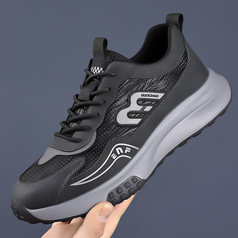 Men's Shoes Spring Shoes Mesh Breathable Casual Shoes Rubber Low Heel Non-slip Soft Sole Fashion Versatile Men's Shoes Tide