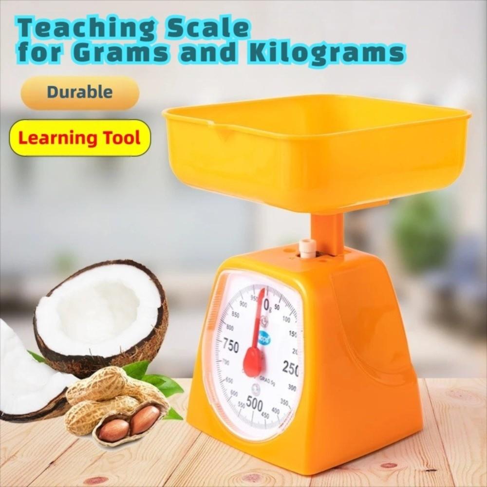 New 1KG 2KG 3KG 5KG Mini Kitchen Scale Plastic Educational Teaching Disc Scale with Pan Food Weighing Scale Balance Precision