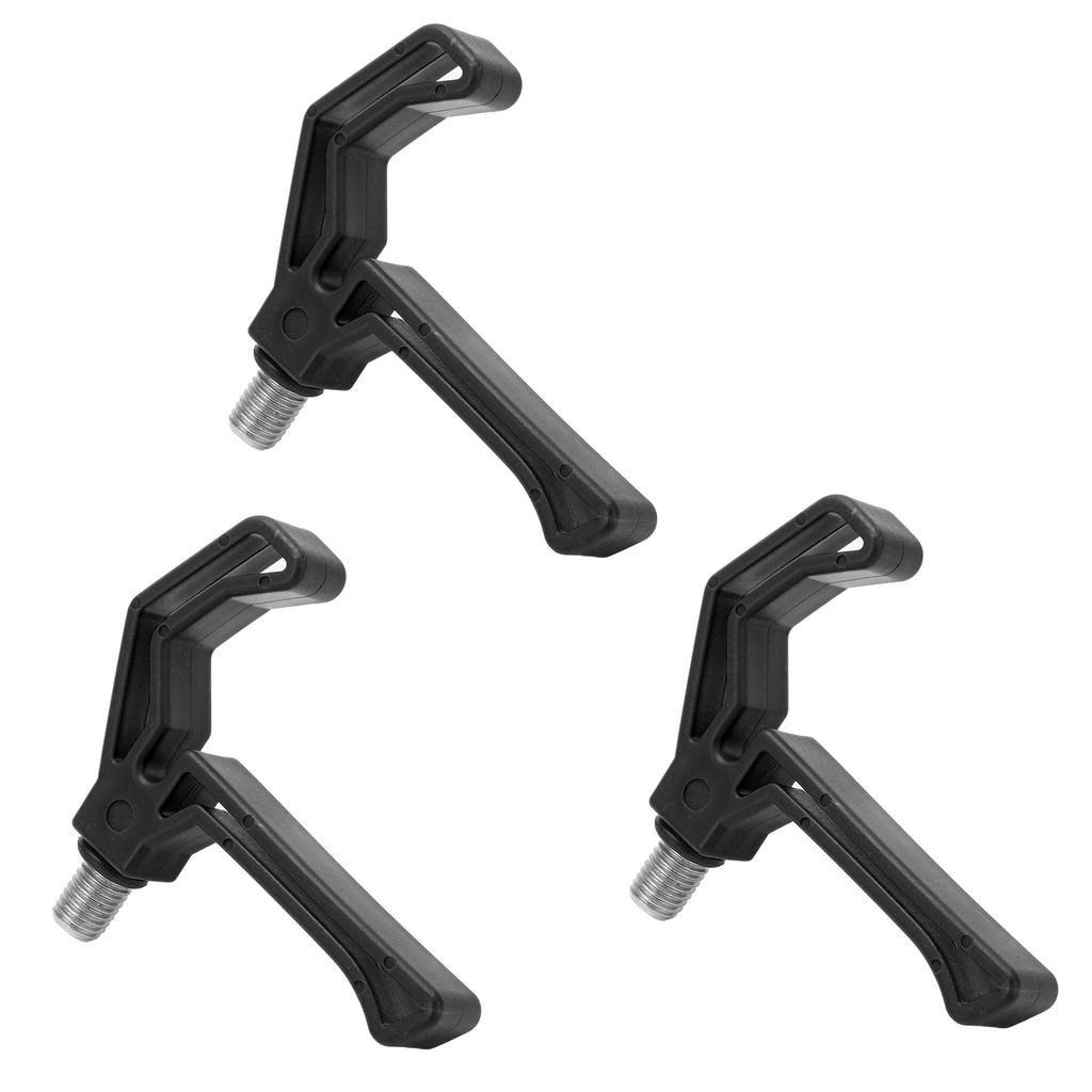 Angelrutenhalter aus Kunststoff mit großer Öffnung, Angelrutenhalterung, Angelstützwerkzeug, Schwarz