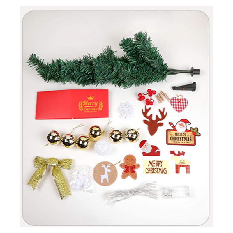 Small Christmas Tree Ornaments Realistic With Accessories Christmas Tabletop Tree For Office Desktop Room Home Festive Holiday