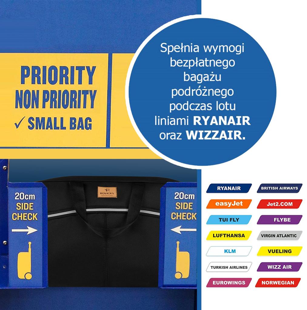 R-TL-01 Black Travel Bag