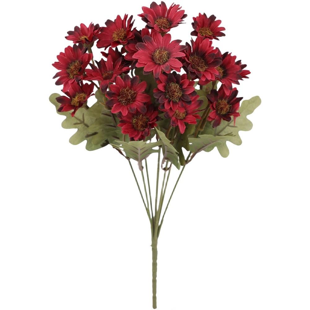 Easy Maintenance Artificial Mums Sunset Flowers Seasonal Decor