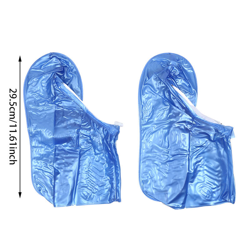 1Pair Anti-slip Wear-resistant Shoe Covers Outdoor Cycling Reusable Foldable Rain Shoe Protectors for Women Men