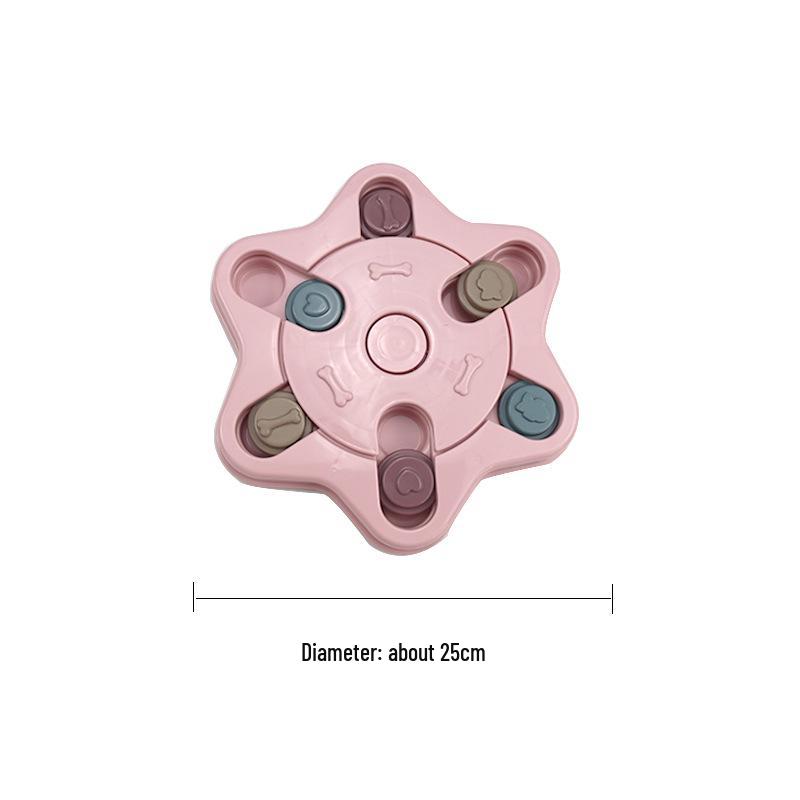 Pet Dog Puzzle Slow Feeder Bowl - Bite-Resistant, Leak-Proof Interactive Decompression Toy.