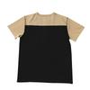 Men Casual Loose Color Block Short Sleeve Henley T Shirt