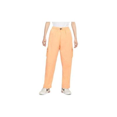 Pantaloni Cargo Esențiali Sport cu Talie Înaltă și Buzunare Mari Femei Galben DO7210-851