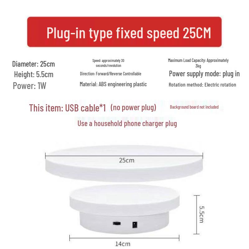 Automatic Rotating Display Stand with Remote for Photography and Live Streaming