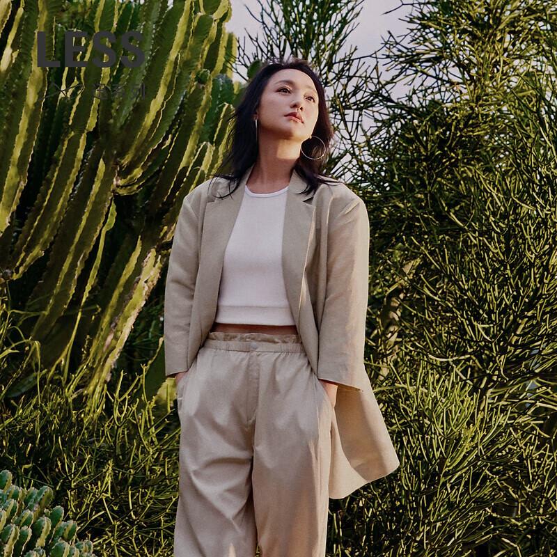 LESS 2024 Summer Linen Blend Casual Blazer M