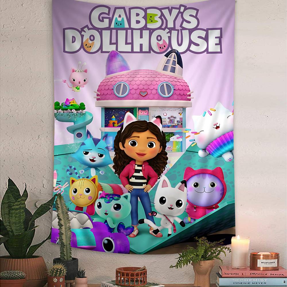 Funny Vintage GGabbys Classic Dollhouse Hippie Wall Hanging Tapestries Bohemian Wall Tapestries Mandala INS Home Decor