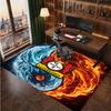 Bayer Leverkusen Football Print Crystal Velvet Rug, Comfortable Water Absorbent Non Slip Indoor Floor Carpet