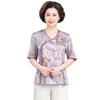2026 Chinese Style Short Sleeve Shirt & Wide Leg Pants Set for Stylish Middle-Aged Women - Spring/Summer Casual Wear