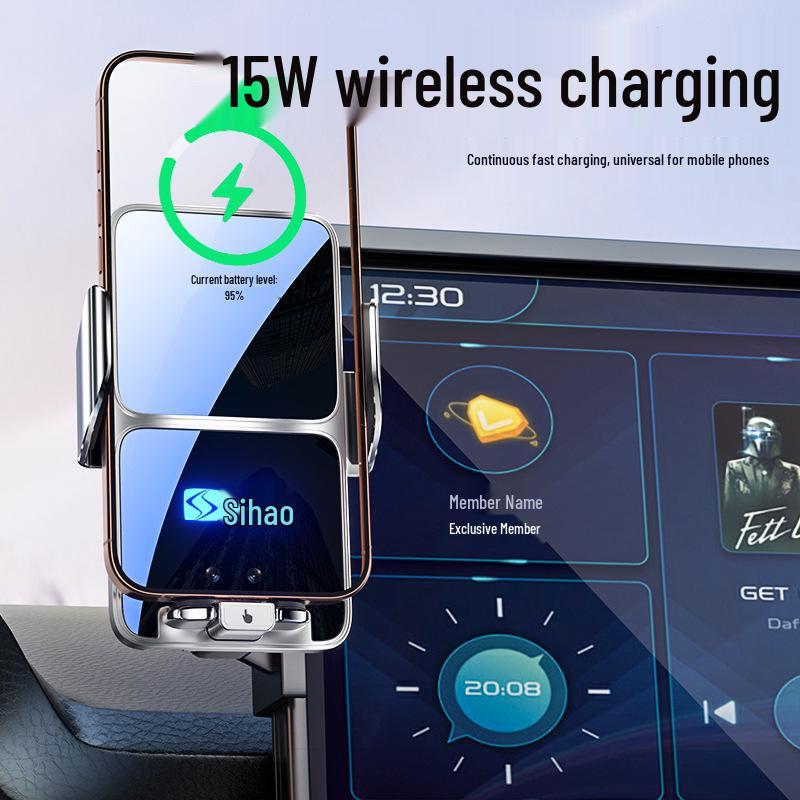 Sihao Run E10X Flower Fairy Car Mount: Wireless Charging & Navigation Screen Holder