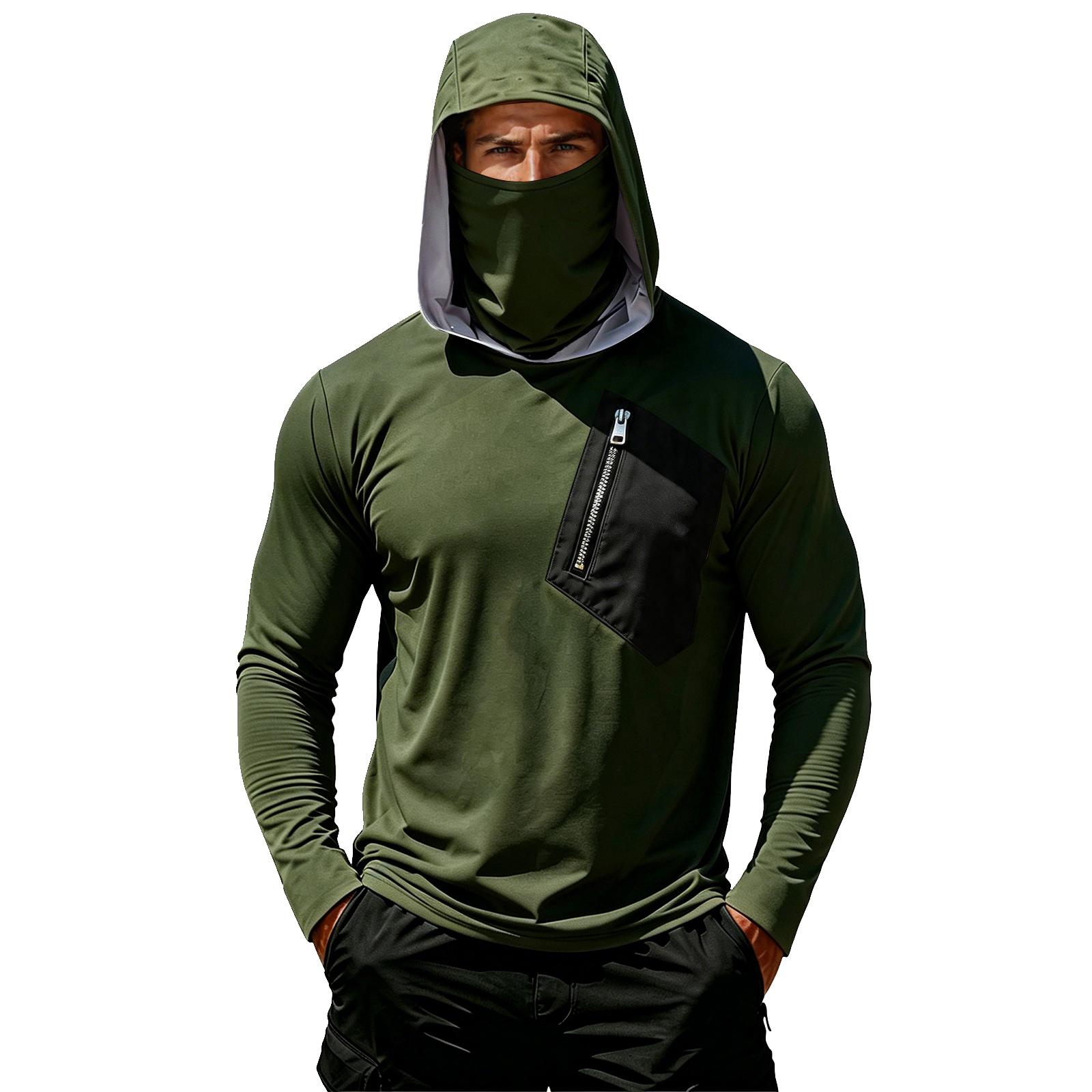 

Lightweight Hoodie Mens Sun Hoodie Men Fishing Hoodies for Men Sun Hoodie Camo Hoodie Men Fishing Clothing L зелений