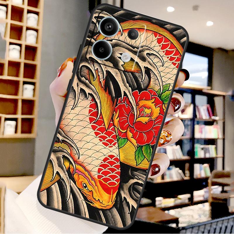 

Japanese Koi For Xiaomi Redmi Note 14 Pro 9 10 11 12 13 15 Pro Plus Case For Redmi 15 15C 13C 12C 10C 14C Redmi Note 15 5G