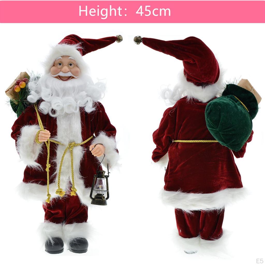 Santa Claus Figurines, Standing Figurines Decorations Gift for Indoor Home Office