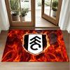 Fulham Voetbal Design Kristalfluweel Tapijt Zacht Decoratief Matje voor Slaapkamer Entree