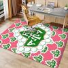 AKA Logo1 Printed Absorbent Washable Carpet, Non-Slip Bathroom Mats, Kitchen Rugs, Yoga Mat,Living Room Entrance, Camping Picnic Rugs