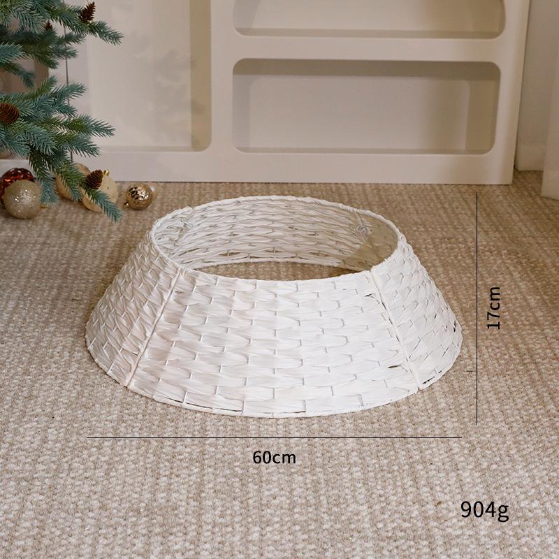 Automatic Pure PE Christmas Tree with Handmade Ornaments for DIY Home Décor