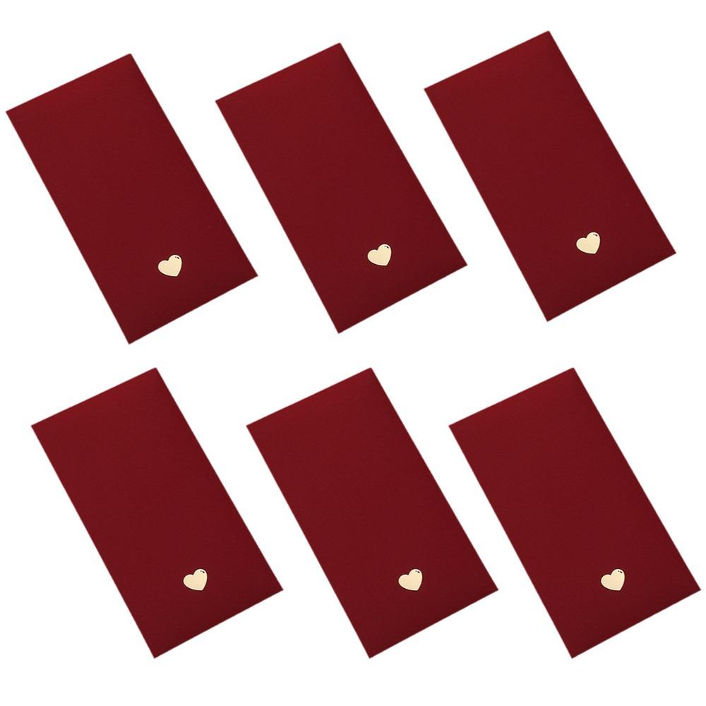 6Pcs New Year Red Envelopes Chinese Style Cash Gift Envelopes Creative 2026 Luck Money Bag