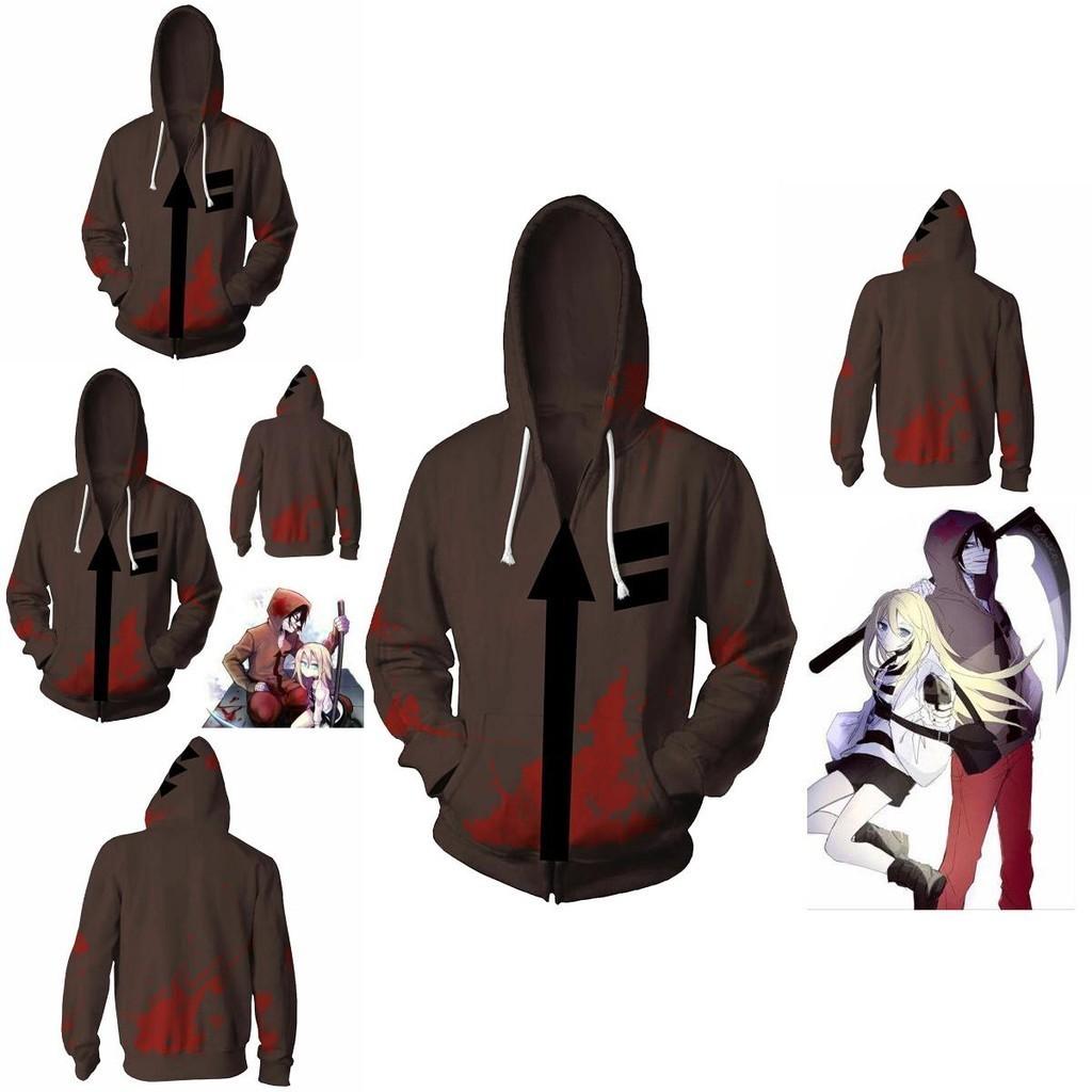 Anime Angels Of Death Isaacfoster Zack Hoodies Mantel Sweatshirt Kostüm Cosplay