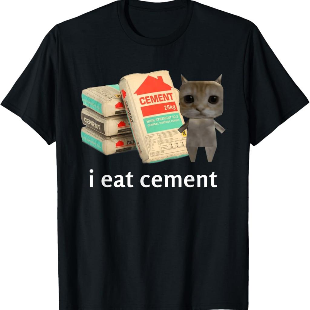 Ik Eet Cement Kat Shirt Kinderen Grappig Dank Kat Meme T-shirt(3)