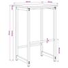 Bar Stool Sonoma Grey 40 X 32 X 74 Cm Engineered Wood