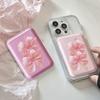 Hibiskusblüten Kartenetui Hülle Handy-Kartenhalter Für Magnetische Hülle Geeignet Für Alle iPhone Für Magsafe Karten-Handy Rückentasche