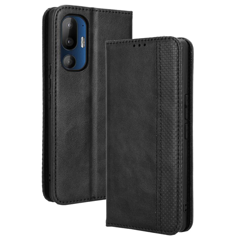 Pro pouzdro HTC U24 Pro 5G Retro PU kůže Peněženka Kryt na telefon Stojan