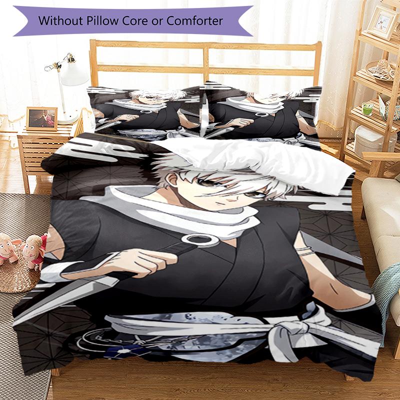3pcs BlueLock Bedding Set Duvet Cover Closure Includes 1 Duvet Cover & 2 Pillowcases, Soft and Comfortable for All Seasons.