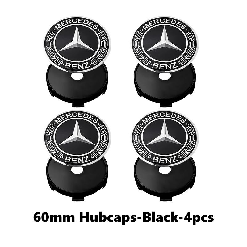 

4PCS Car Wheel Center Hub Cap Sticker Accessories For Benz AMG CLA CLS C180 C200 W204 W205 Exclusive A C E R V Class