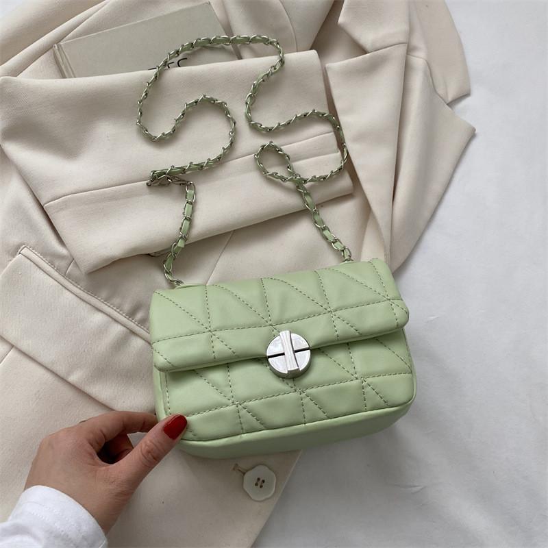 Stylish Minimalist Shoulder Crossbody Bag For Autumn Trendy Commuting зелёный