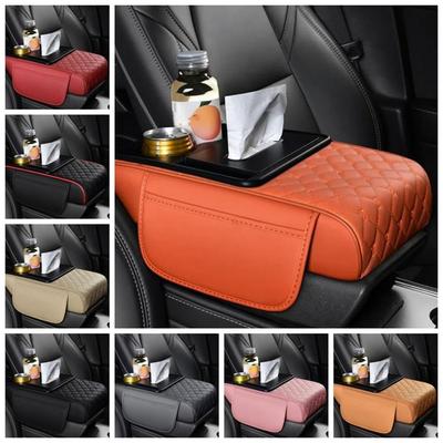 Elbow Support Car Arm Rest Cushion with Cup Holder Car Center Console Mat  Center Console