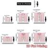 2D FLAT PRINTING 2pcs Curtains (Without Rod) Birthday Goose with Ribbon Chic Fashionable Curtains Versatile Fabric Curtains