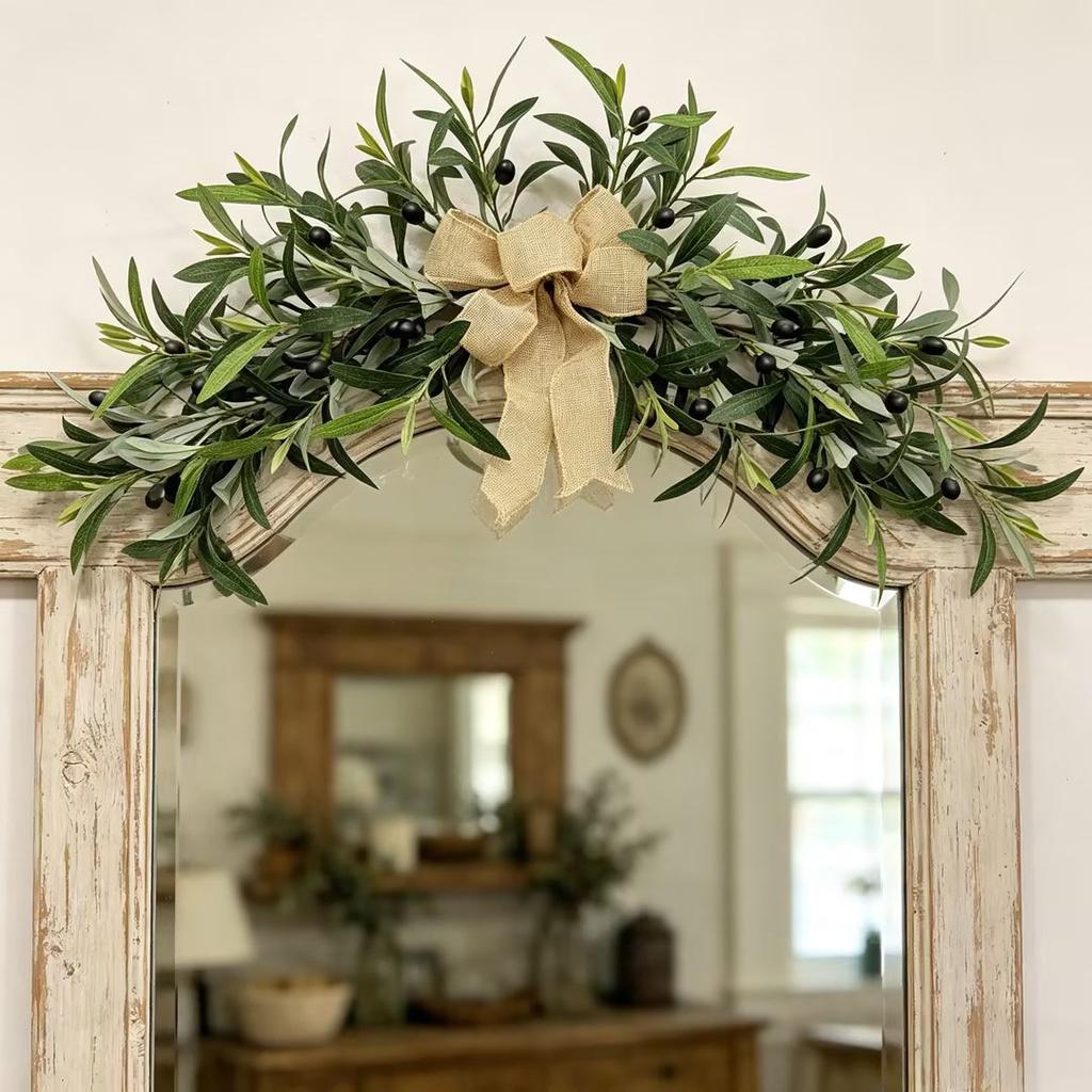 Olive Leaf Door Hanging Decoration Spring And Summer Simulation Decoration