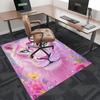 1pc Glowing Lioness Office Chair Mat - Sparkling Heart Design, Anime Cartoon Style, Non-Slip Rug for Home and Office Decor, Suitable for All Seasons.H