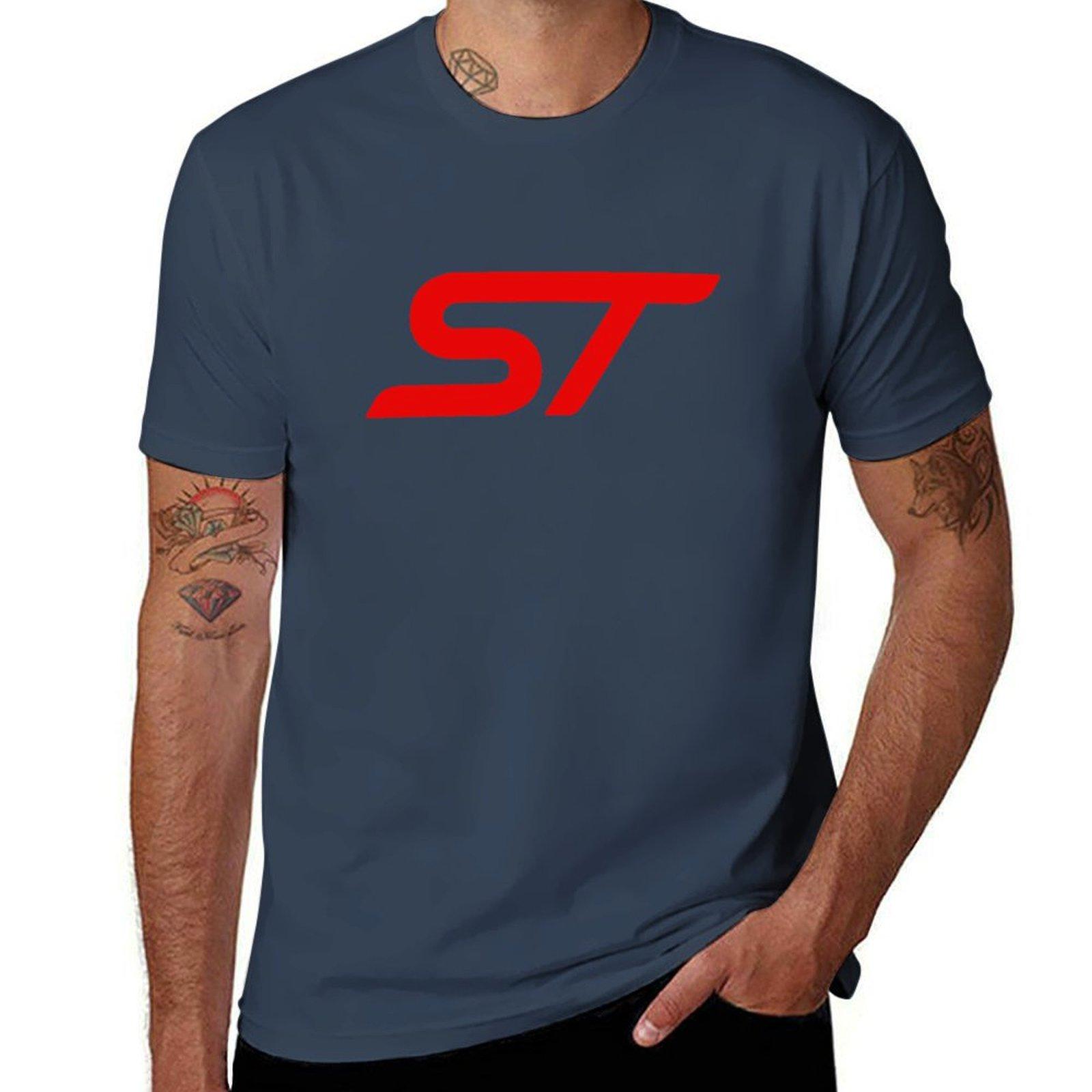 GUOYAN TOP Focus ST logo T-shirt kawaii kleding tops zomerkleding T-shirts voor heren katoen 3XL