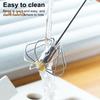 Stainless Steel Semi-Automatic Egg Beater Whisk Non-Stick Hand Push Mixer Tool for Cooking Kitchen Home Manual Rotating Egg Shaker Blender