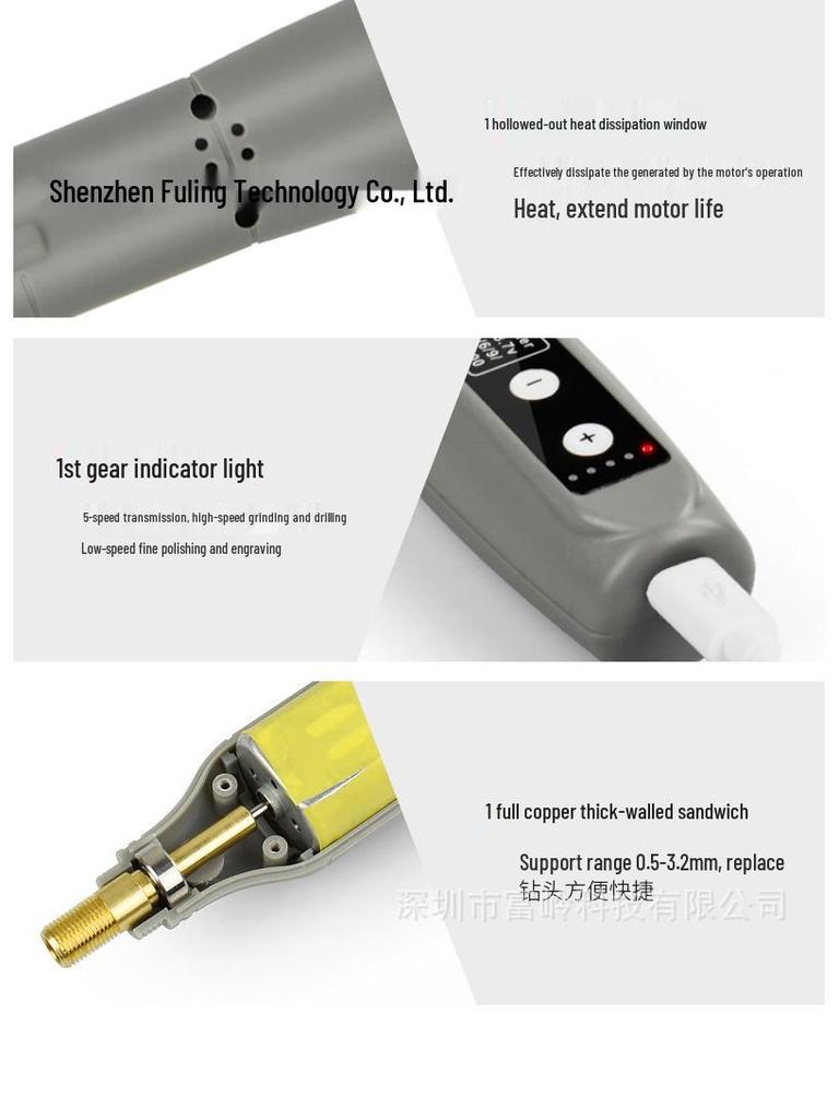DIY Electric Mini Grinder with Lithium Battery for Polishing, Cutting, and Engraving Jade