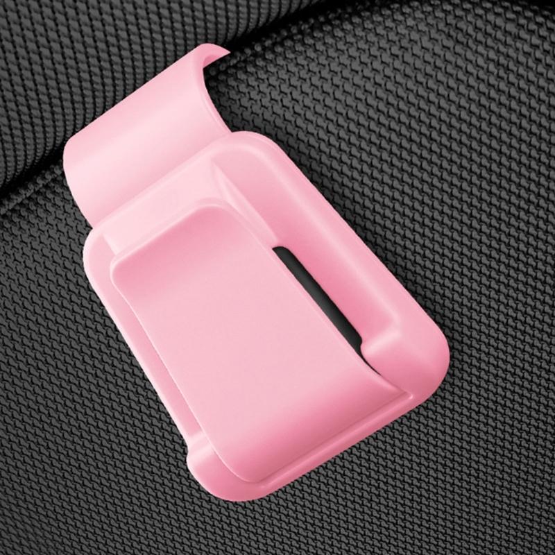 Multifunction Sun Visors Glasses Case with Secure Clamp Soft Lined Automobile Eyewear Organizers Eyeglasses Mount for Car