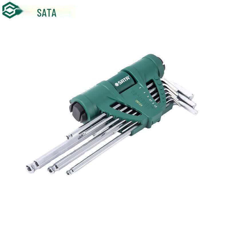 SATA 9-Piece Long Ball-End Hex Wrench Set