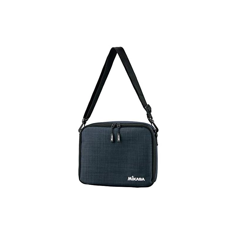 MIKASA FIVB Embroidered Volleyball Referee Case, Black, AC-VRC2